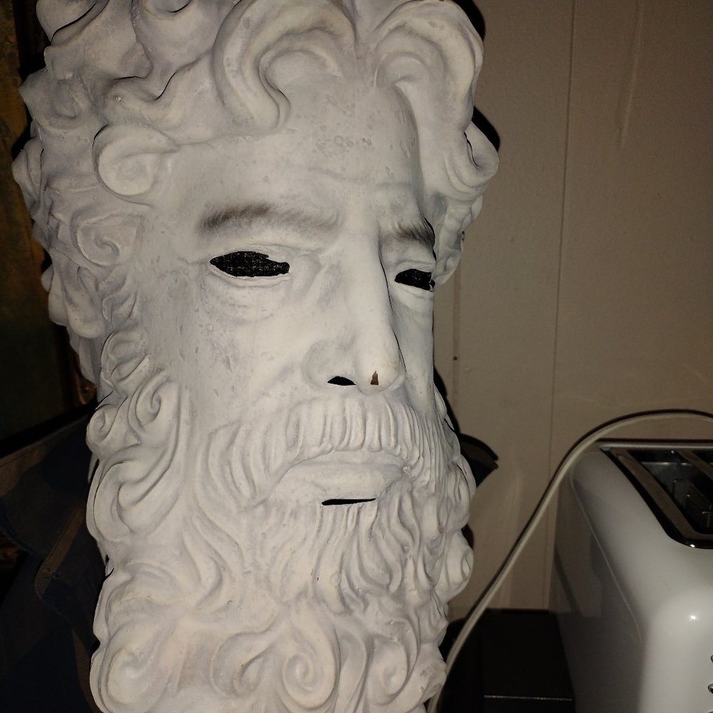 Full face and neck rubber Halloween mask